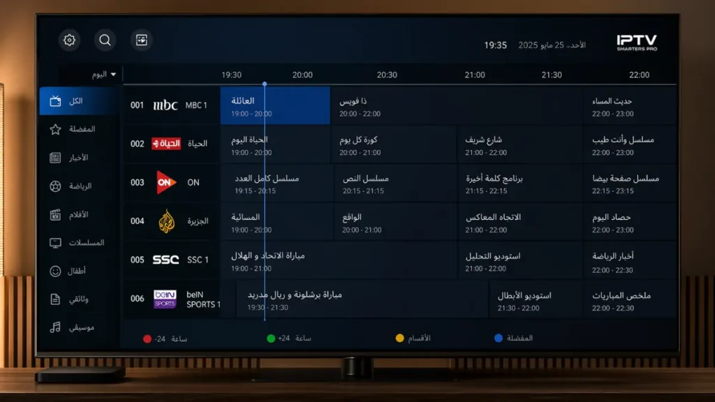 دليل البرامج الإلكتروني IPTV